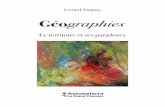 Géographies - univ-pau.fr · En 1989 le géographe américain Edward Soja souligne dans son ouvrage Postmodern Geographies 18 que depuis la fin des années 1960 les sciences humaines