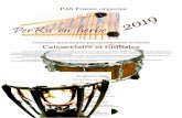Concours pour jeunes percussionnistes en herbe Caisse ... Perku en Herbe 2019.pdf · 2019 Concours pour jeunes percussionnistes en herbe Caisse claire et timbales Dans le but de favoriser