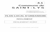 4.1 Commune de SAINT- LY S · 4.1 Commune de SAINT- LY S. P.L.U. approuvé le 24 juin 2013 1ère modification approuvée le 19 Mai 2014