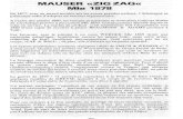 Mauser ZIG ZAG mle 1878 - Freetrabucsvt.free.fr/mapage/mauser-zig-zag-mle-1878.pdftourne, grâce aux larges entailles, en zig zag (d'où le nom de I'arme), disposées sur son pourtour.