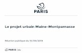 Le projet urbain Maine-Montparnasse...Compte-rendus et contributions Diagnostic d’usages Groupement de commande avec la copropriété EITMM 2019 – 2020 : concertation sur le projet