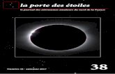 la porte des étoiles · la porte des étoiles le journal des astronomes amateurs du nord de la France Numéro 38 - automne 2017 38