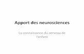 La connaissance du cerveau de l’enfant - Freeien.senart.free.fr/WP/wp-content/uploads/Neurosciences...•Les cerveaux reptilien et mammalien sont prioritaires sur le cortex. •Si