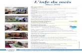 L’info du moisamisc.fr/wp-content/uploads/2018/03/Info-du-mois-mars-2018.pdf · Permanences : Le mardi de 11h30 à 13h30 Le mercredi de 13h30 à 18h30 Stage « Parkour urbain »