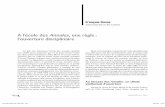 À l’école des Annales, une règle : l’ouverture disciplinairedocuments.irevues.inist.fr/bitstream/handle/2042/51895/... · 2017-08-22 · 106 HERMÈS 67, 2013 François Dosse