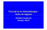 Toxicité-soins de support (Dr GISSELBRECHT).ppt [Lecture ... · Toxicité du TaxotèreToxicité du Taxotère Image typique d'une lésion unguéale due à l'utilisation du docetaxel
