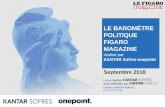 LE BAROMÈTRE POLITIQUE FIGARO MAGAZINE · PDF file Baromètre Figaro Magazine – Septembre 2018 2 Un sondage KANTAR SOFRES - onepoint réalisé pour Échantillon national de 1000
