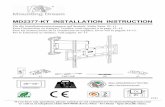 MD2377-KT INSTALLATION INSTRUCTIONMD2377-KT INSTALLATION INSTRUCTION If you have any questions, please contact us via customerservice@mountingdream.com or call us at telephone (626)