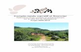 Compte-rendu narratif et financier · Rapport projet 2009-2010 - Eau et assainissement sur la côte Est de Madagascar p.5 Coordonné par SEM et cofinancé par un grand nombre de partenaires