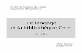 Le langage et la bibliothèque C++reitz/enseignement/c++/Garreta.pdf · donne pour erronées n’y suscitent que de vagues avertissements. Il n’en est pas de même de Visual C++