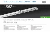 stiLO LeDiZ DPb-Hr - Dietal · Driver LeD (gradación a solicitud) Cuerpo/Sistema óptico : forro de policarbonato, coextruido bimateria claro/opaco, espesor 2 mm; microóptica doble-parábola