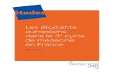 Les étudiants européens dans le 3 cycle de médecine en France · ONDPS – Les étudiants européens dans le 3e cycle de médecine en France P.3/28 Synthèse La formation des médecins