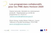 Les programmes collaboratifs pour les PME dans Horizon 2020...SCHOULLER SIMAY Date 02/04/2014 - N° 1 Les programmes collaboratifs pour les PME dans Horizon 2020 Patrick Schouller,