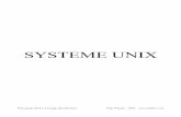 SYSTEME UNIX - disk91.com · UNIX, outre la percée de Linux dans des environnements utilisateur est un système principalement à destination des serveurs ou des stations professionnelles
