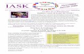 info@iask.org LE MOT DE LA PRESIDENTE Newsletter French janvier 2009.pdf · par l’analyse des discours des corps” Je suis très heureuse de participer à ce projet de recherche