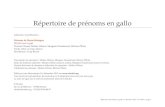 Répertoire de prénoms en gallo - Chubri · Édité par voie électronique le 4 décembre 2013 sur . Tous droits de reproduction, de traduction et d’adaptation réservés pour