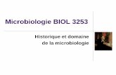 Microbiologie BIOL 3253 - umoncton.ca€¦ · Sergei Winogradsky (1856-1953) et Martinus Beijerinck (1851-1931) Étudient les micro-organismes du sol et découvrent plusieurs procédés