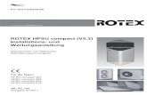 ROTEX HPSU compact (V5.2) Installations- und Wartungsanleitung · ROTEX HPSU compact (V5.2) Installations- und Wartungsanleitung Solarspeicher mit integriertem Wärmepumpeninnengerät