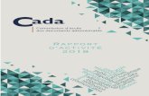 Rapport d’activité 2018 - CADA · 5 Rapport d’activité 2018 Avant-propos du président En 2018, la Commission d’accès aux documents administratifs a célébré son 40 eanniversaire,