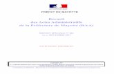 Recueil des Actes Administratifs de la Préfecture de Mayotte (RAA) · 16032 16109 16476 Djazanti SAID Hafidhou HAMADA et Consorts Houdhoiyfati ALI SAID SADA SADA SADA Mangajou M'tsagnougni