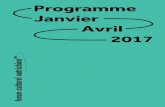 Programme Janvier Avril 2017 - FCA€¦ · viennois, Gustav Klimt et Egon Schiele, témoins du conformisme contrôlant produit par l’industrialisation en Europe, devenaient les