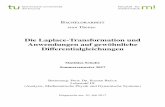 Die Laplace-Transformation und Anwendungen auf gewohnliche ... · chapter 3. We will also discuss important theorems concerning the convergence of the Laplace transform in chapter