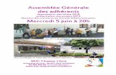 Rapport d’Assemblée Générale€¦ · • L’organisation de transports pour l’accueil de loisirs le mercredi après-midi à Availles pour les enfants de 5 communes à la rentrée.