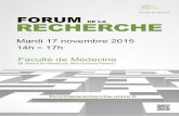 « Le Forum de la Recherche est un rendez-vous …forumdelarecherche.unice.fr/doc/forum de la recherche...« Le Forum de la Recherche est un rendez-vous désormais annuel à la Faculté