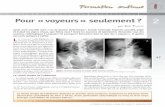 L Pour «voyeurs» seulement? Medecin du Quebec/Ar… · Photo 5.Foyer d’hypotransparence à la base du poumon droit, à l’origine de la douleur abdominale de cet en-fant de 11