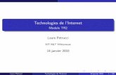 Module TR2 Laure Petrucci - LIPNpetrucci/polycopies/slides...Mod eles en couches 1 Mod eles en couches Architecture OSI SDU, PDU et encapsulation Laure Petrucci Technologies de l’Internet