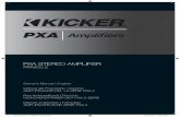 2015 PX Stereo Amplifier Rev D - KICKER...bajo nivel en la unidad fuente. Ponga el interruptor de nivel de entrada en el panel terminal del ampliﬁ cador a “LO”. Cualquiera de