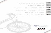 ES EN MANUEL DE L’UTILISATEUR FR - BH Bikes...ligeras del mercado, considerando que el peso total de la bicicleta se encuentra entre 14,20 kg y 24,4 kg, incluidos el motor y la batería