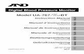Digital Blood Pressure Monitor Model UA-767 BT Digital Blood Pressure Monitor Model UA-767 BT Instruction