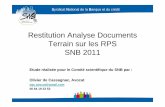 SNB RAPPORT ANALYSE DOCUMENTS TERRAINarchive.cfecgc.org/e_upload/pdf/snb_rapport_analyse...• Cet ensemble de documents sera traité et analysé par un doctorant dans le cadre d’une