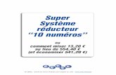 Super Système réducteur “10 numéros”© CEREL - Extrait du Cours Pratique pour Gagner au Loto - Super Système réducteur “10 numéros” ou comment miser 13,20 € au lieu