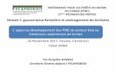 L’ appui au développement des PME du secteur bois …pfbc-cbfp.org/news_en/items/Forest-governance.html?file...« appui à l’implicationdes artisans de la seconde transformation