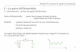 Amplificateurs opérationnels I – La paire différentielle.les-electroniciens.com/.../3_pairediff_final_imp_2014.pdf · 2014-12-04 · 1 Amplificateurs opérationnels I – La paire