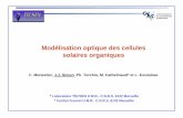 Modélisation optique des cellules solaires organiquesursi-france.telecom-paristech.fr/fileadmin/documents/pdf/... · 2015-04-19 · Etape 4: Comparaison et fit modèle-expérience