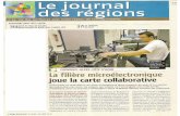 Le journal des 33 · 2016-06-30 · universitaire de micro- électronique (Imec) de Louvain, en Belgique, (1400 personnes pour un budget de fonctionnement de 227 millions d'euros