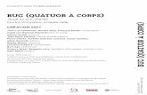 BUG (QUATUOR À CORPS) 2017/bug... · Sitcom de François Ozon. Sur scène, les membres de ce quatuor jouent ensemble, en solo, en duo ... codes, ses projets interrogent les conventions