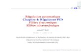 Régulation automatique Chapitre 4: Régulateur PID Filière · PDF file 2006-02-27 · ˝JIi ˛A i nstitut d' utomatisation ndustrielle Régulation automatique Chapitre 4: Régulateur