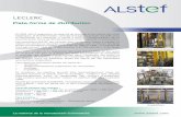 LECLERC - alstef.com · LECLERC Plate-forme de distribution En 2009, afin d’augmenter sa capacité de stockage et de réduire ses coûts logistiques, la SCA Normande, centrale d’achats