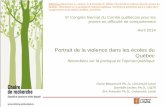 Portrait de la violence dans les écoles du Québec...5e Congrès biennal du Comité québécois pour les jeunes en difficulté de comportement. ... Beaumont, C., Leclerc, D. & Frenette,