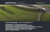 OpenStage 10 T/15/30 T - Unifywiki.unify.com/images/4/4a/QRG_OpenStage_101530_ML.pdf · 2017-11-28 · OpenStage 10 T/15/30 T Installations- und Kurzanleitung Installation and Quick