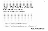 fx-9860G Slim Hardware - CASIO Official Website...† Consulte “Para especiﬁ car la duración de la retroiluminación” (página 11-2-2) en la guía de usuario del software de