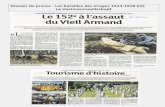 Dossier de presse - Les batailles des Vosges 1914-1918 (IV) Le … · 2019-09-20 · CENTENAIRE DE LA GRANDE GUERRE Alsace Le Vieil Armand, futur parc mémoriel Avec la construction