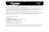 MASTER GUIDE - Official Razer Supportdrivers.razersupport.com/master-guides/Naga Epic... · MODE SANS FIL 1. Branchez l'embout du câble à la station d'accueil. 2. Ôter le panneau