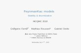 Feynman Kac models 0.3cm Stability & discretization 0.6cm ...mcqmc2018.inria.fr/wp-content/uploads/2018/07/pres_MCQMC-Ferre… · Feynman–Kacmodels Stability & discretization MCQMC2018