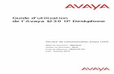Guide d'utilisation de l'Avaya 1230 IP Deskphone 2014-05-21¢  Historique des r£©visions 3 Historique