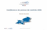 Dossier de presse - Education.gouv.frcache.media.education.gouv.fr/file/Conference_de... · Conférence de presse de rentrée 2016 8 Sur les 7 CAP proposés par lEREA : Une réinstallation